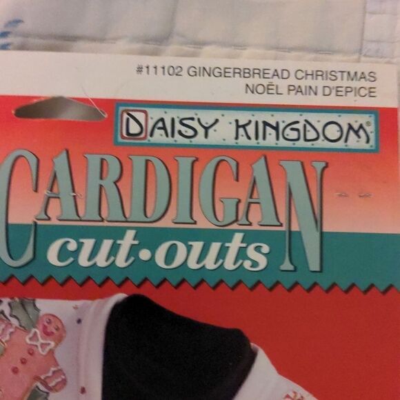 vintage Cardigan holiday Xmas‎ Fabric cutouts🌈5 for $25 - Picture 2 of 10